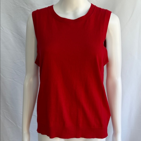 J.Crew Classic Cardigan & Shell Sweater Set - Rich Red - Size M - Picture 7 of 11